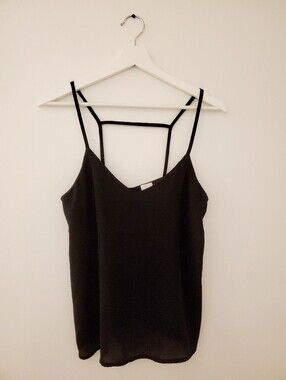 Black spaghetti strap top